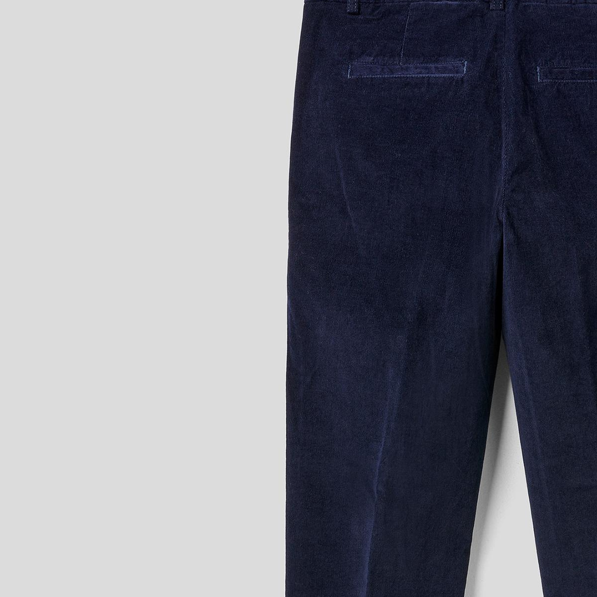 Kadın Lacivert Kadife Chino Pantolon