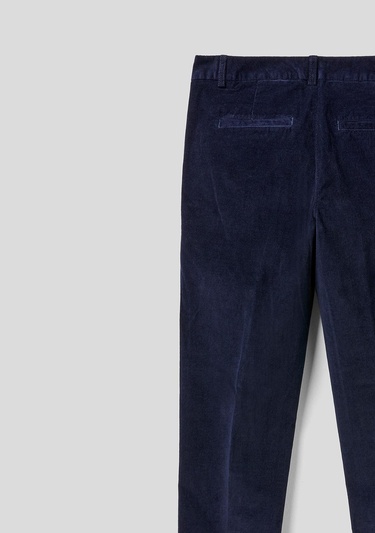  Kadın Lacivert Kadife Chino Pantolon