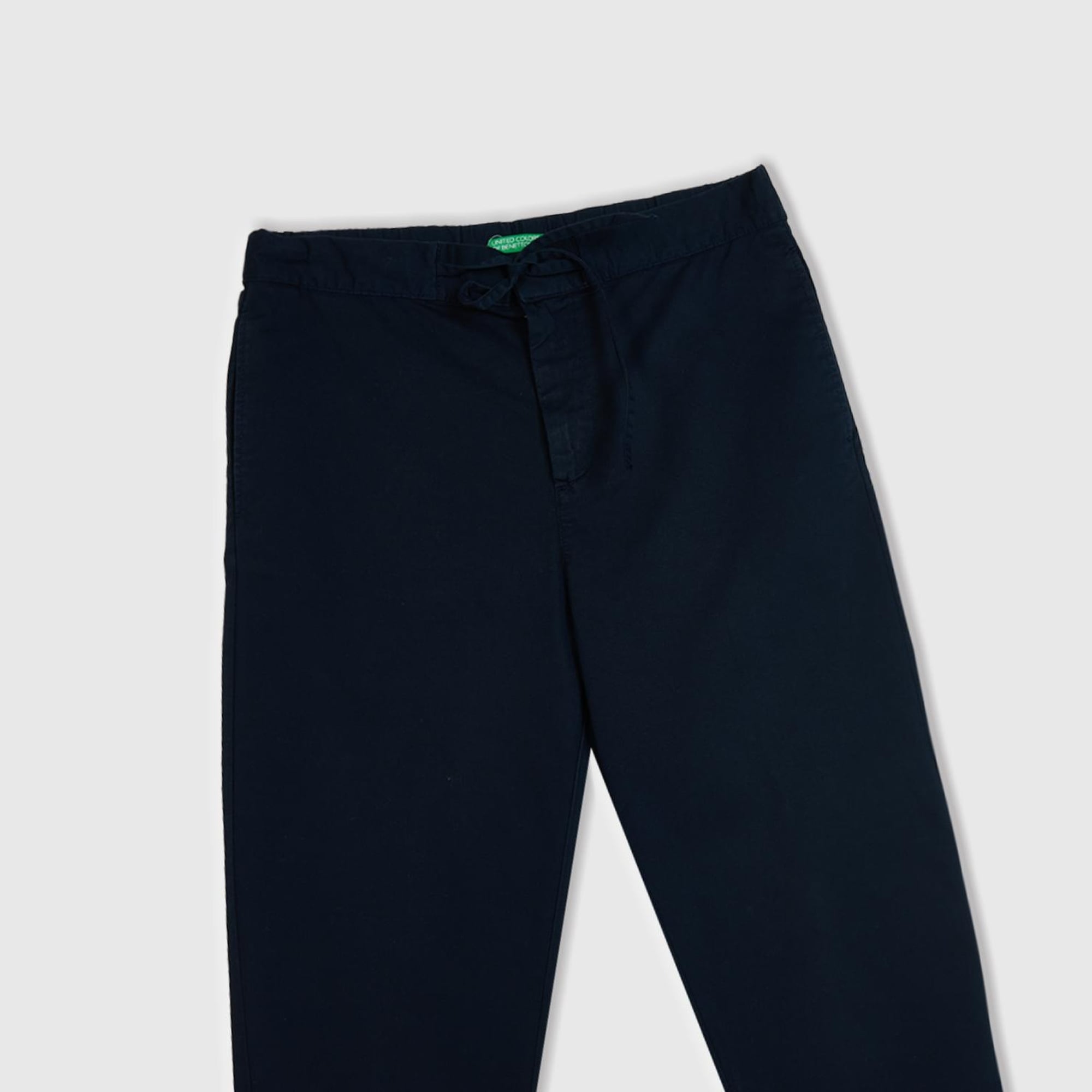 Erkek Lacivert Beli İpli Chino Pantolon