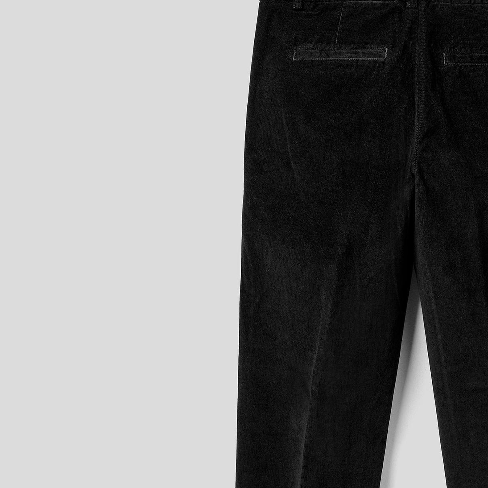 Kadın Siyah Kadife Chino Pantolon