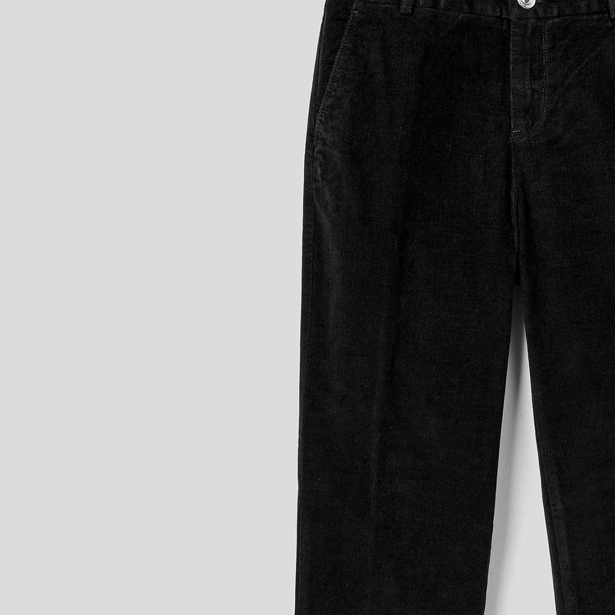 Kadın Siyah Kadife Chino Pantolon