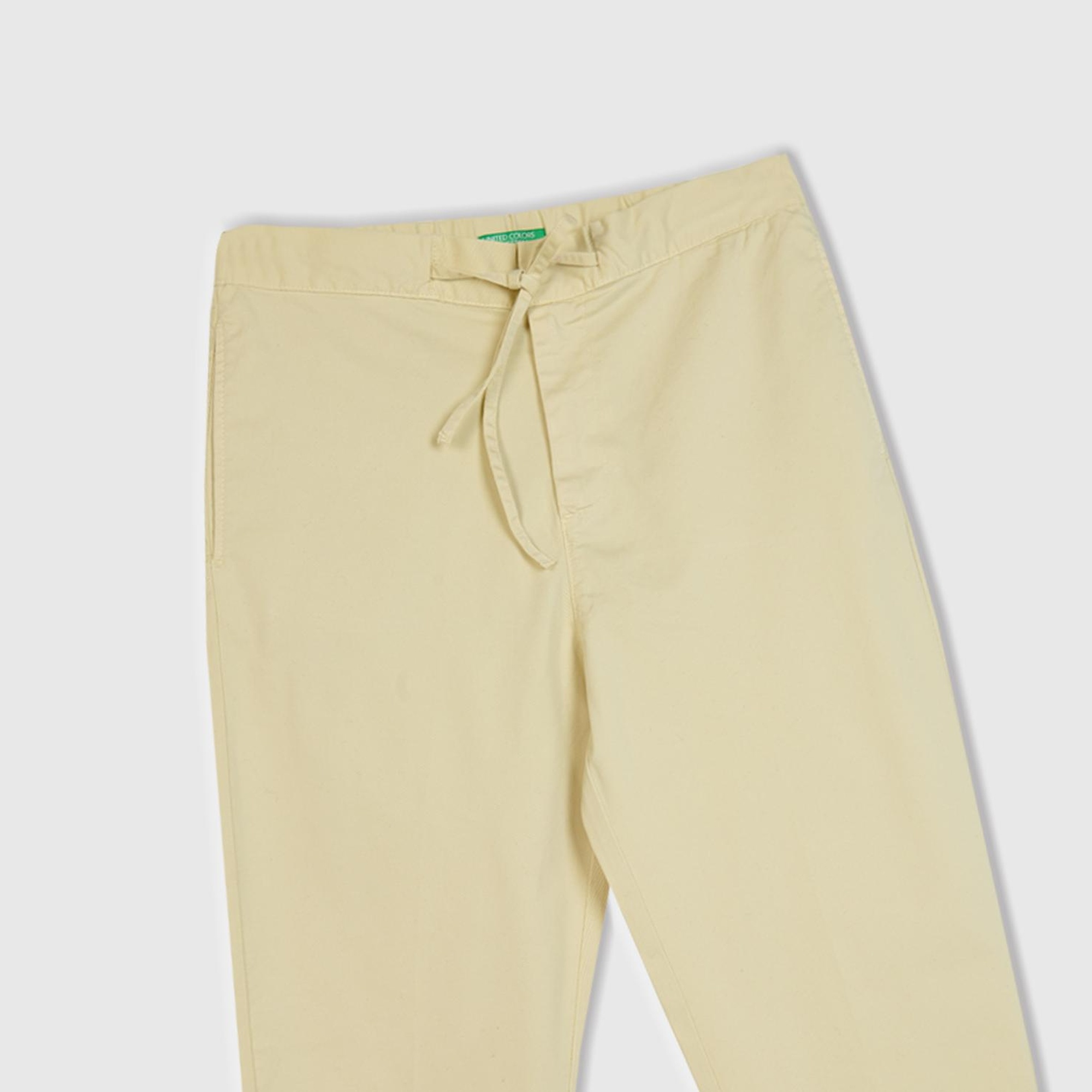 Erkek Bej Beli İpli Chino Pantolon