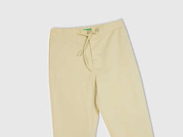  Erkek Bej Beli İpli Chino Pantolon