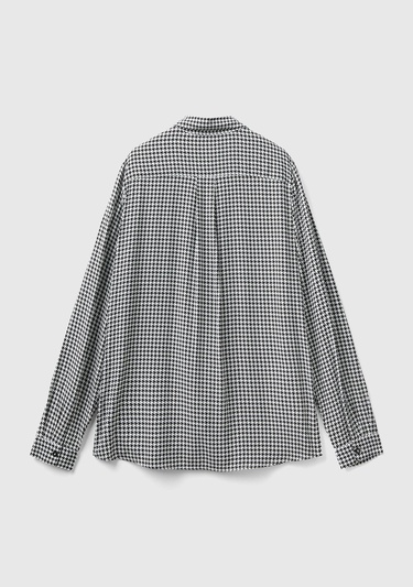  Kadın Siyah-Beyaz Viskoz Gömlek