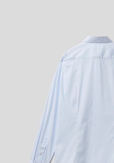  Erkek Açık Mavi Çizgili Gömlek