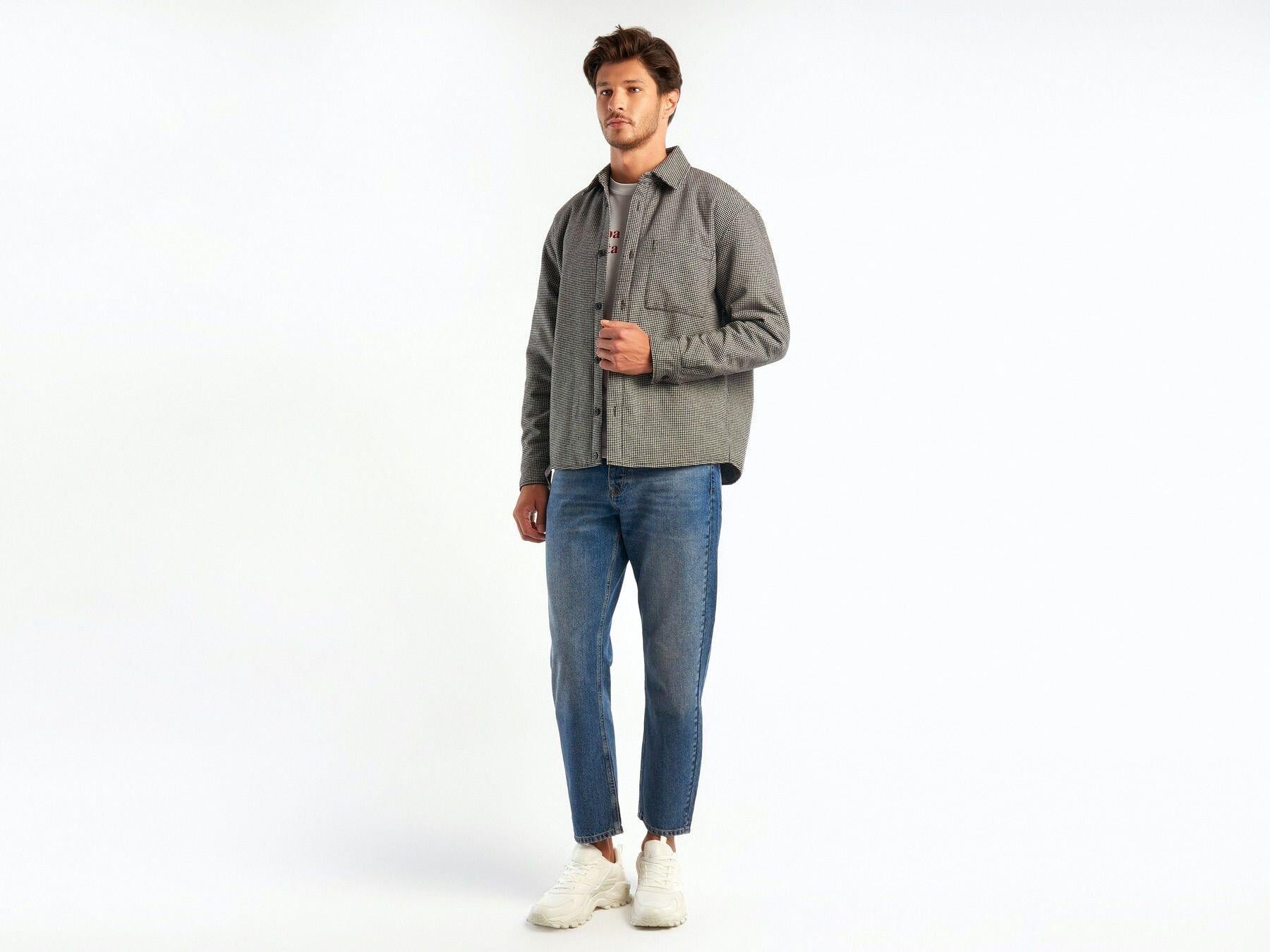  Erkek Taba Mix Ekoseli Gömlek