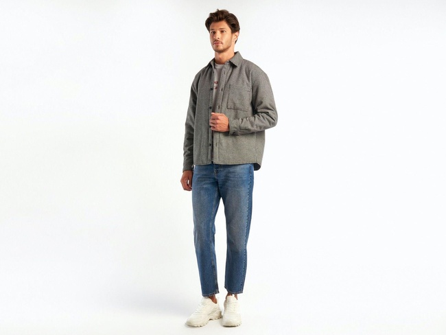  Erkek Taba Mix Ekoseli Gömlek