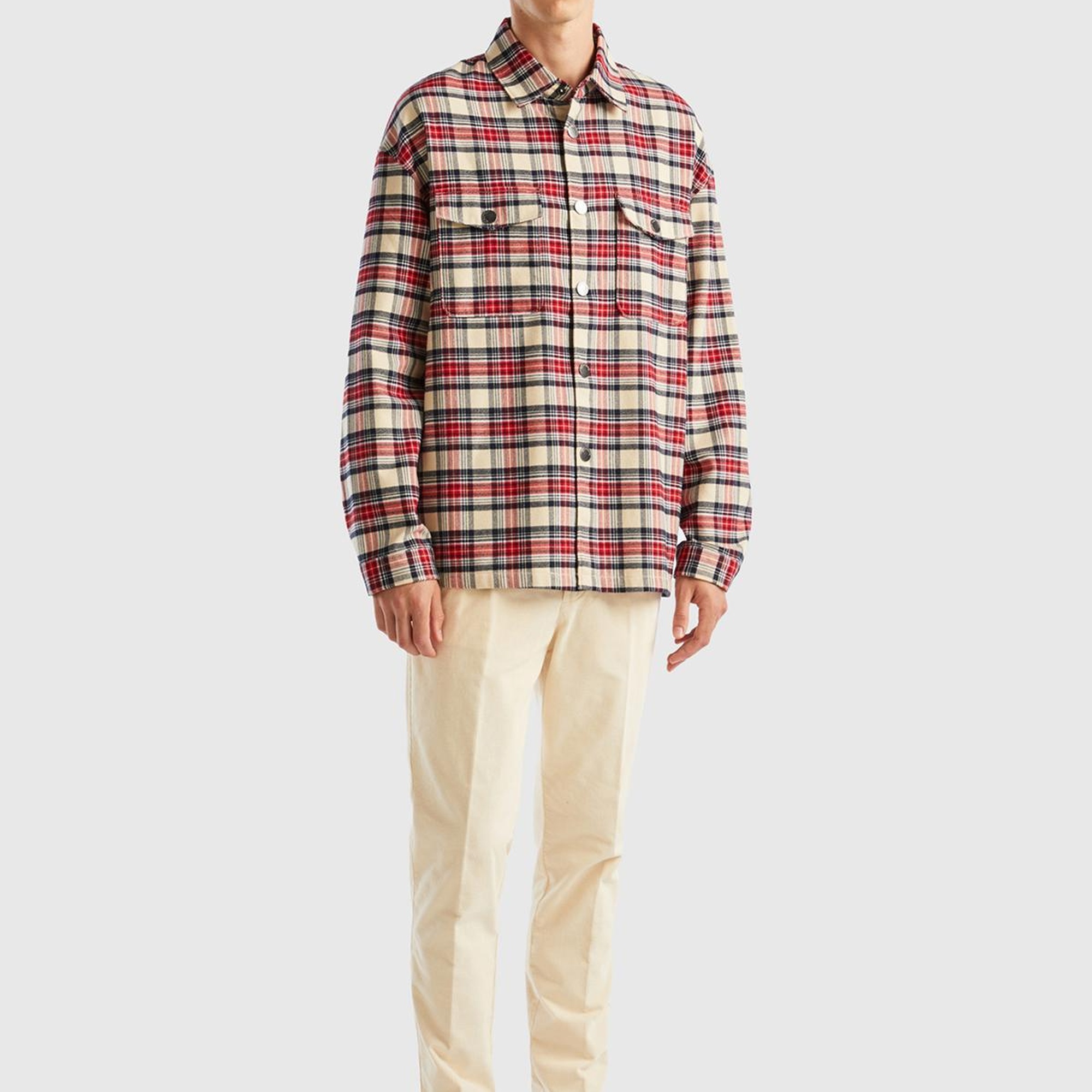 Erkek Taba Mix Ekoseli Gömlek