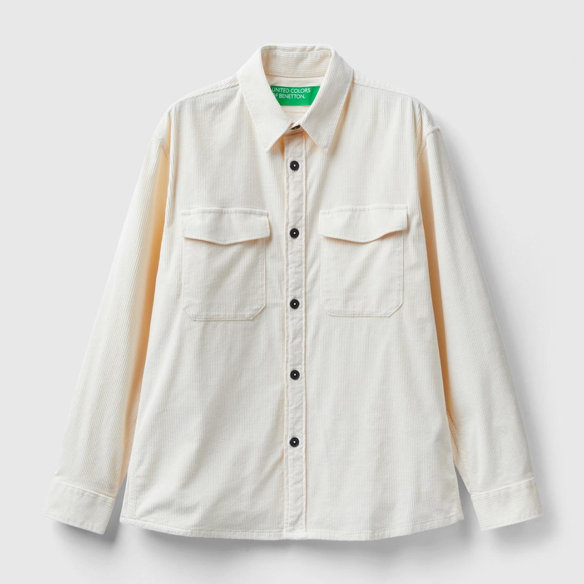 Erkek Beyaz Kadife Gömlek