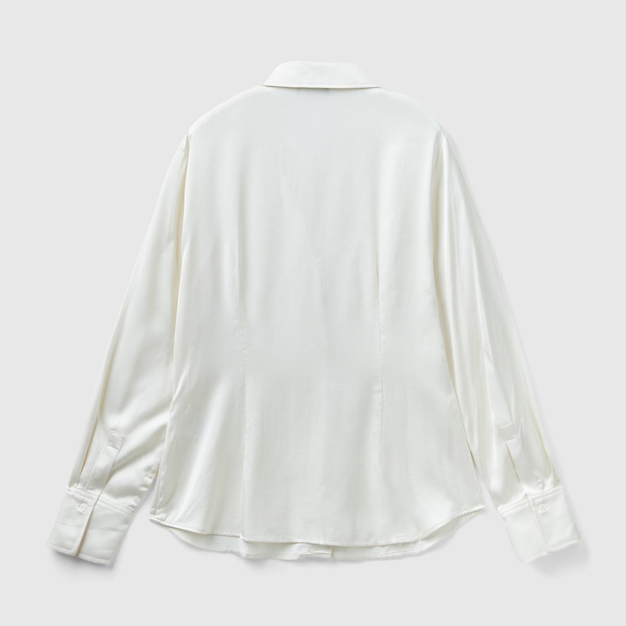 Kadın Krem Viskoz Gömlek