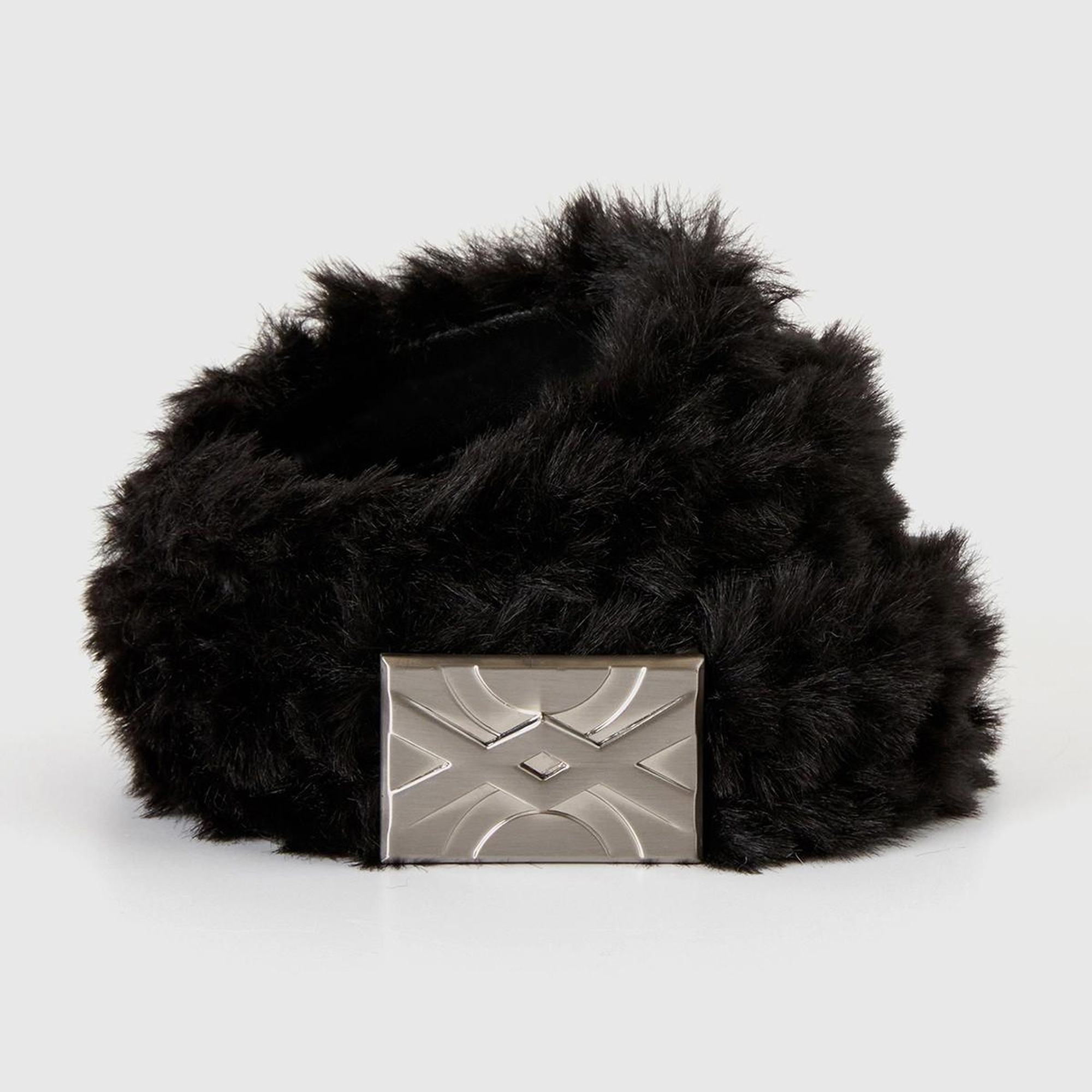 Kadın Siyah Peluş Kemer