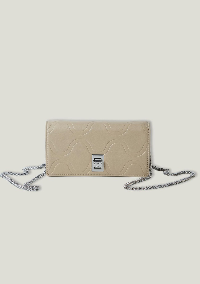  Kadın Sütlü Kahve Suni Deri Dikdörtgen Çanta