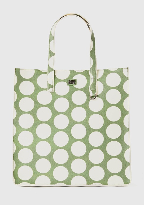  Kadın Yeşil Puantiyeli Çanta