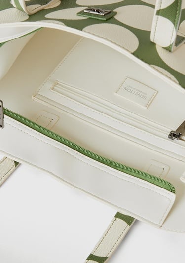  Kadın Yeşil Puantiyeli Çanta