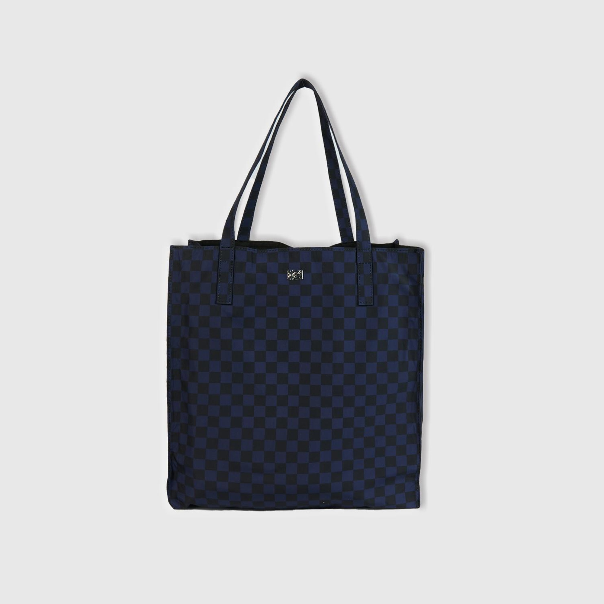 Kadın Lacivert Mix Desenli Recycle Alışveriş Çantası