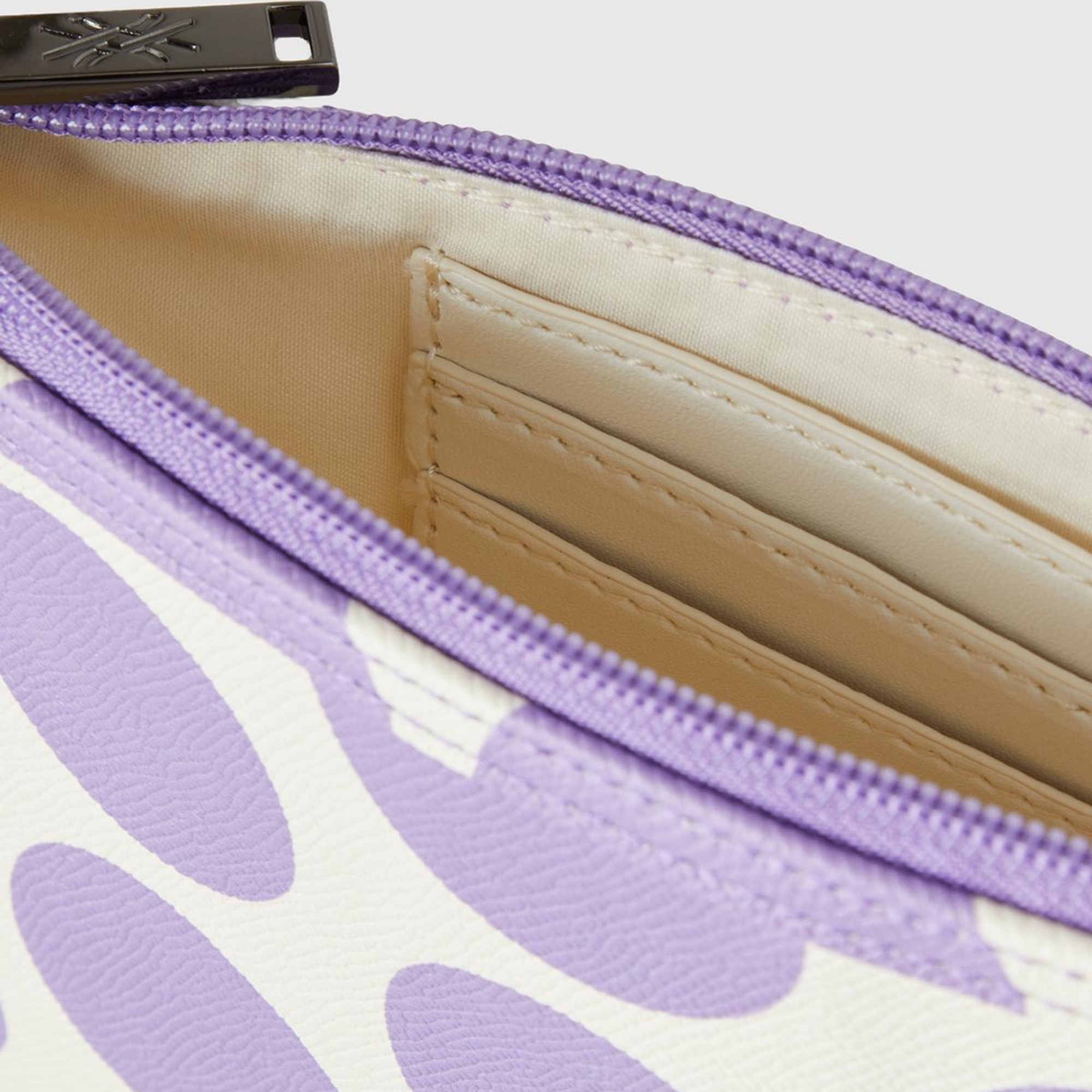 Kadın Lila Desenli 2'Lİ Suni Deri El Çantası