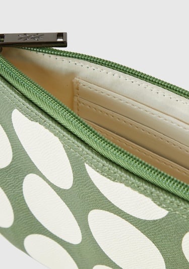  Kadın Yeşil Desenli 2'Lİ Suni Deri El Çantası