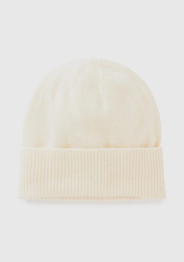  Kadın Krem %100 Merino Bere