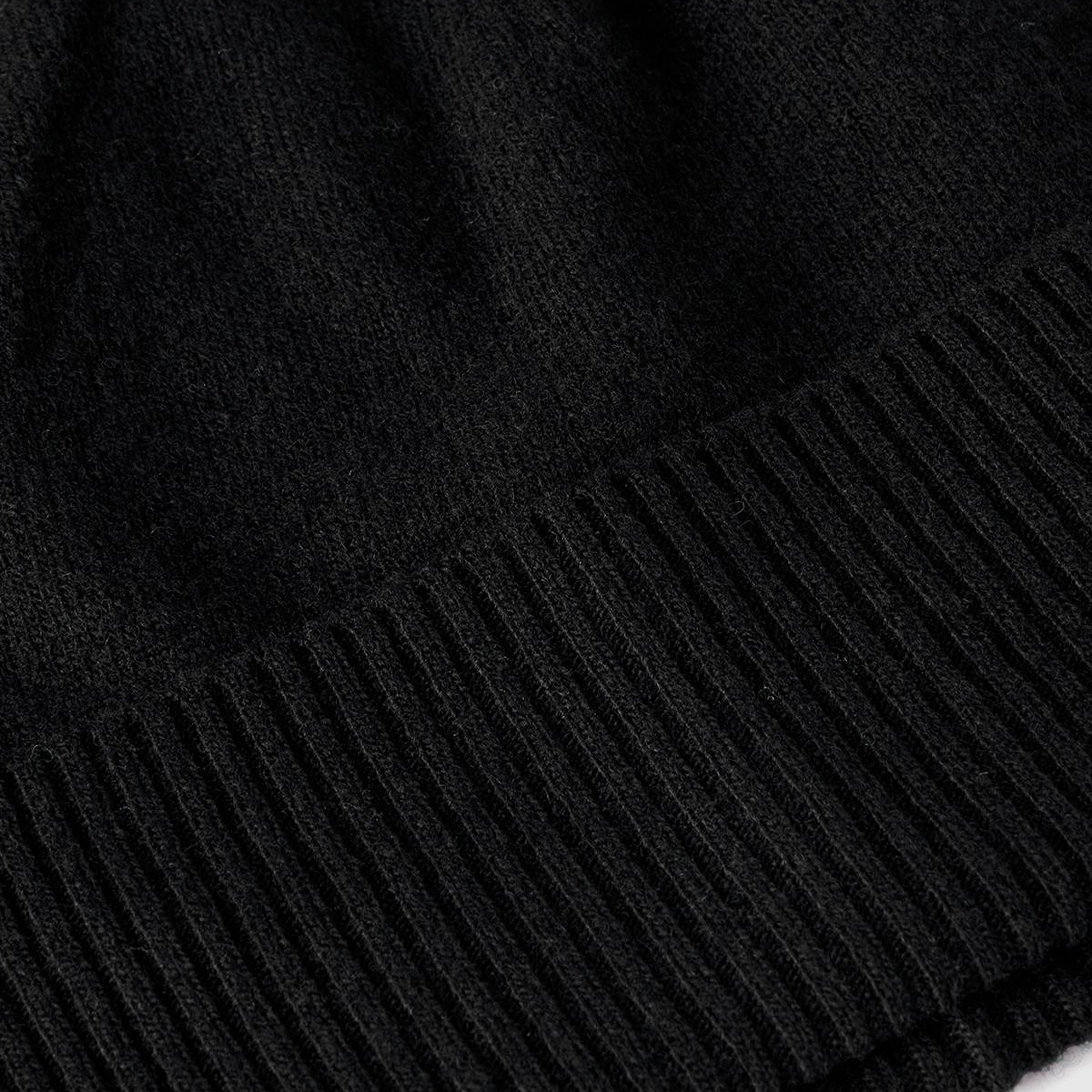 Kadın Siyah %100 Merino Bere