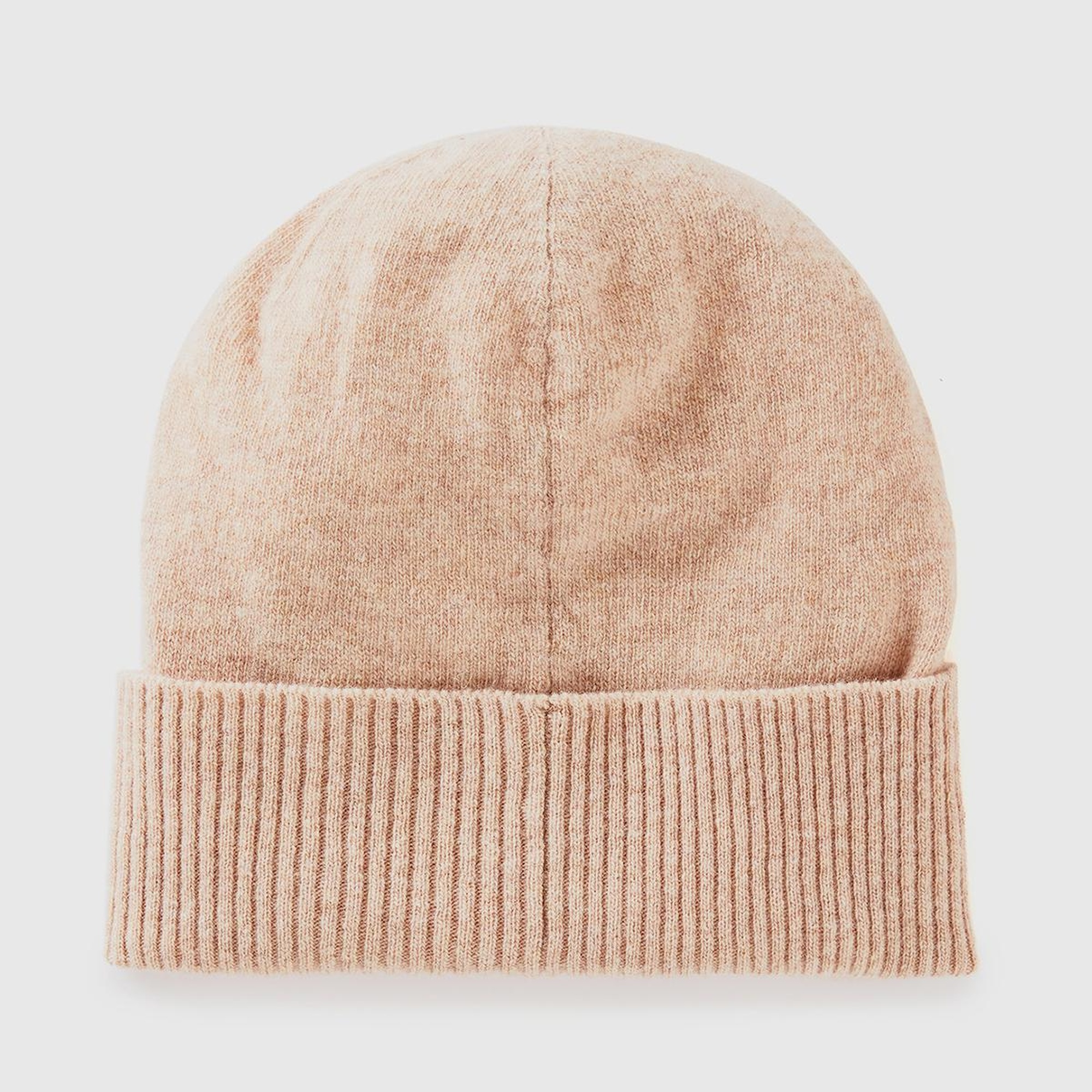 Kadın Bej Melanj %100 Merino Bere