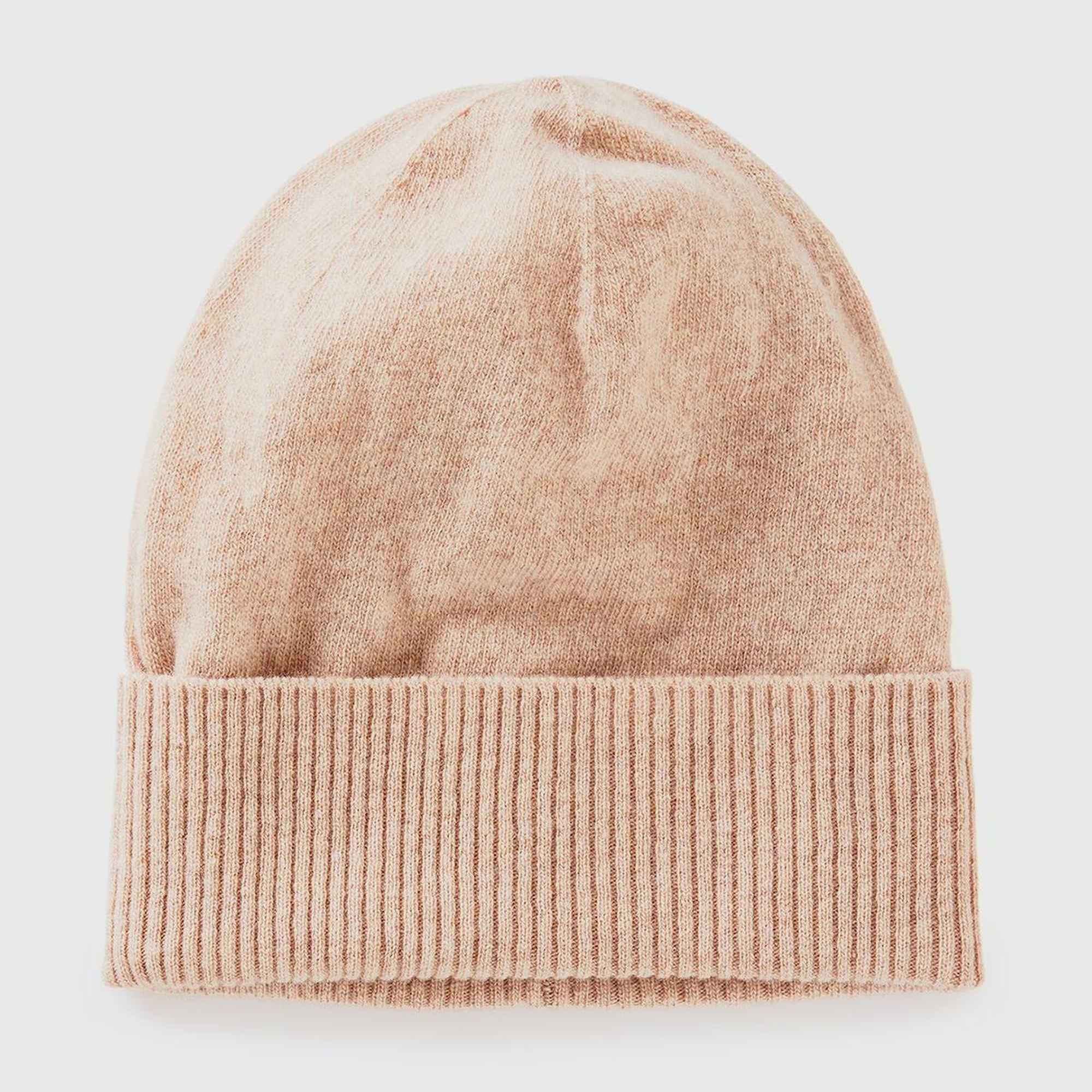 Kadın Bej Melanj %100 Merino Bere