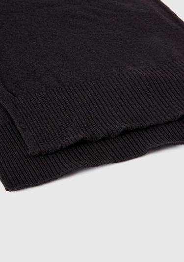  Kadın Siyah %100 Merino Atkı