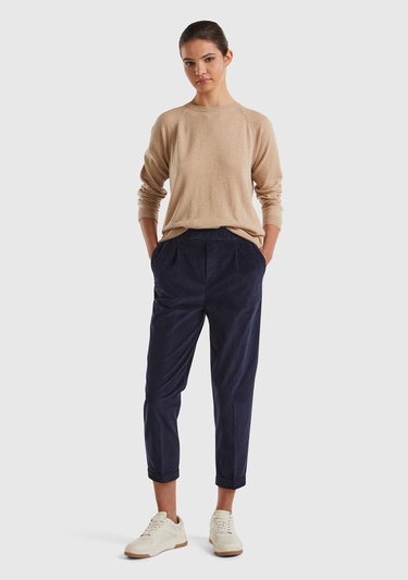  Kadın Sütlü Kahve Kaşmir Karışımlı Kazak