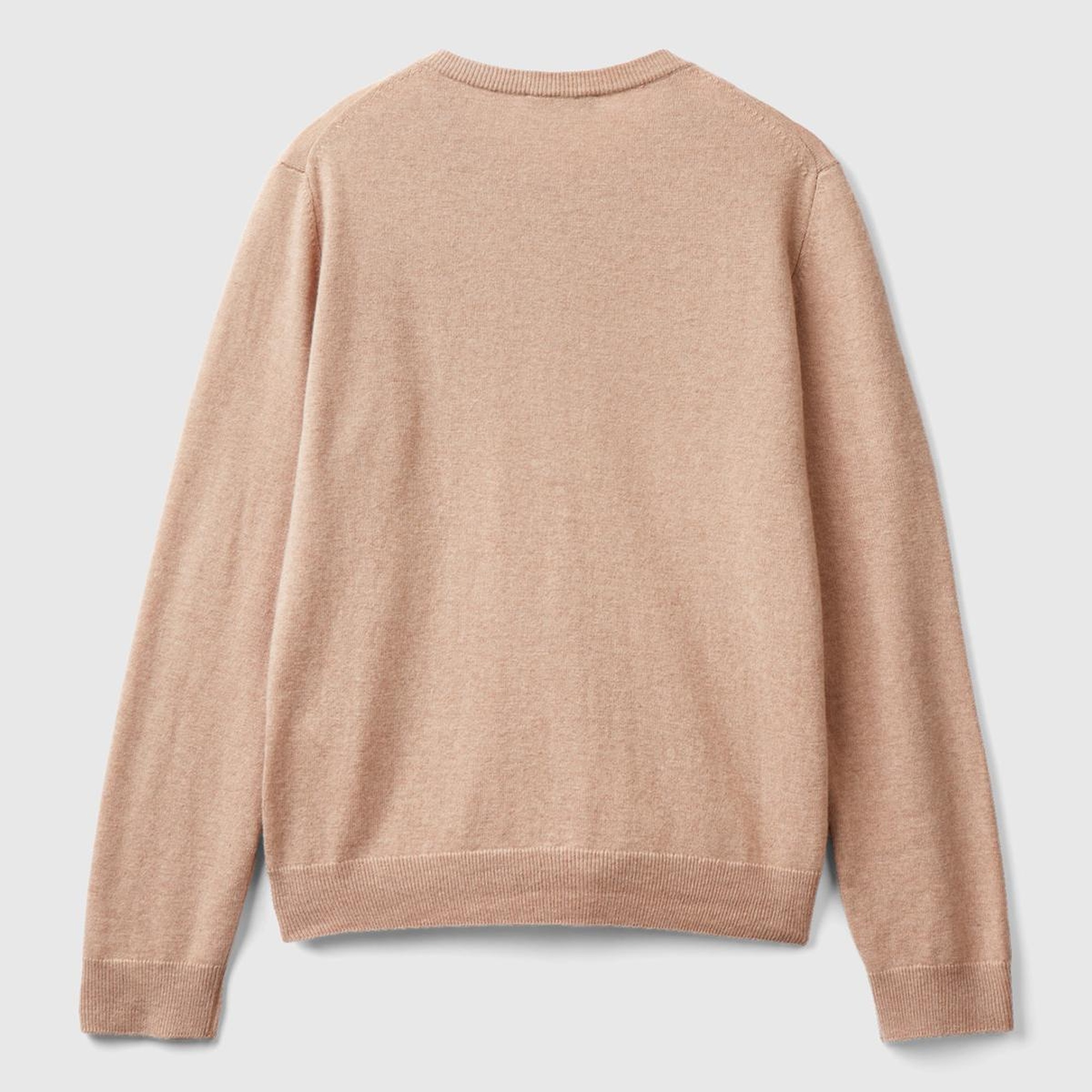 Kadın Bej Kaşmir Karışımlı  Hırka