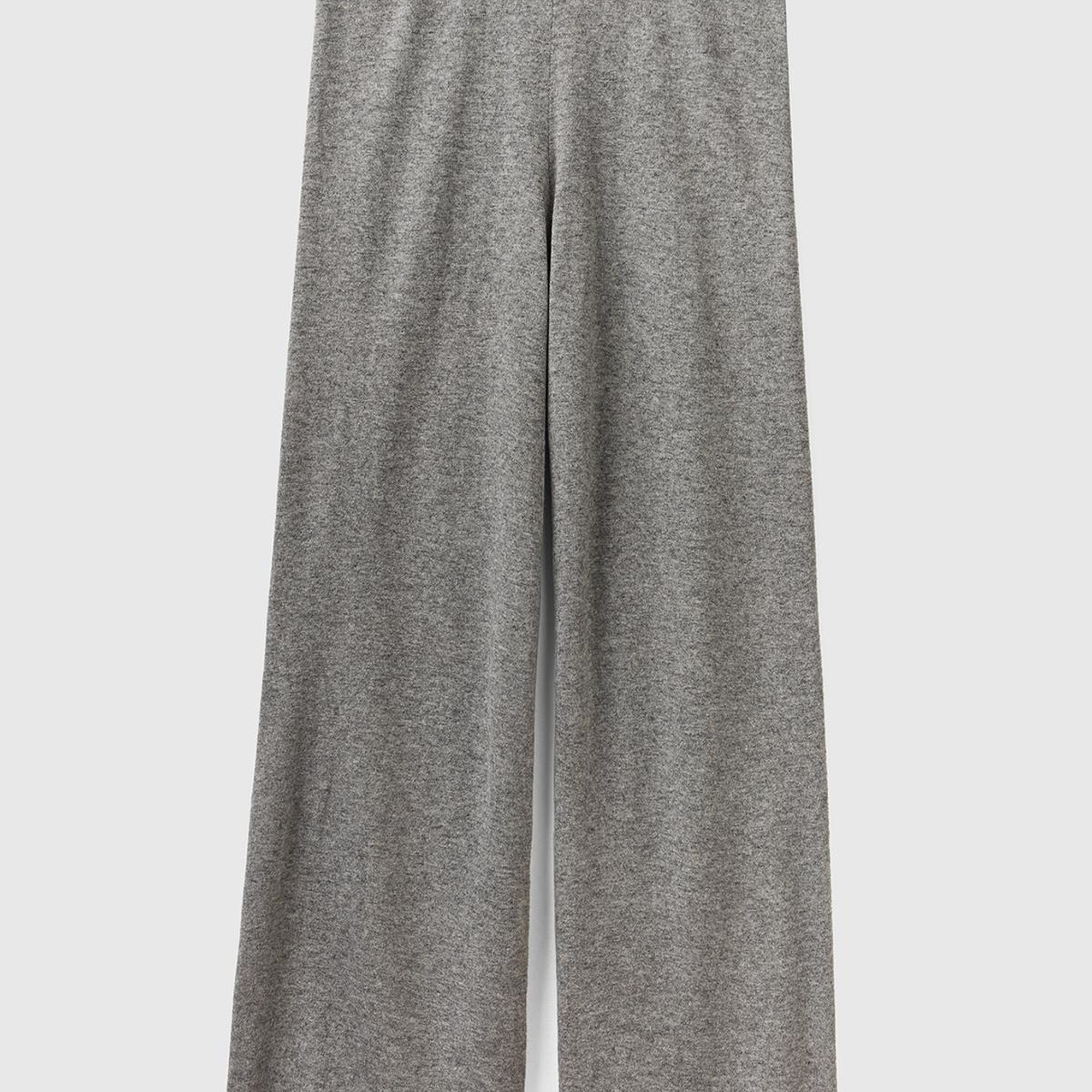 Kadın Gri Kaşmir Karışımlı  Triko Eşofman Altı