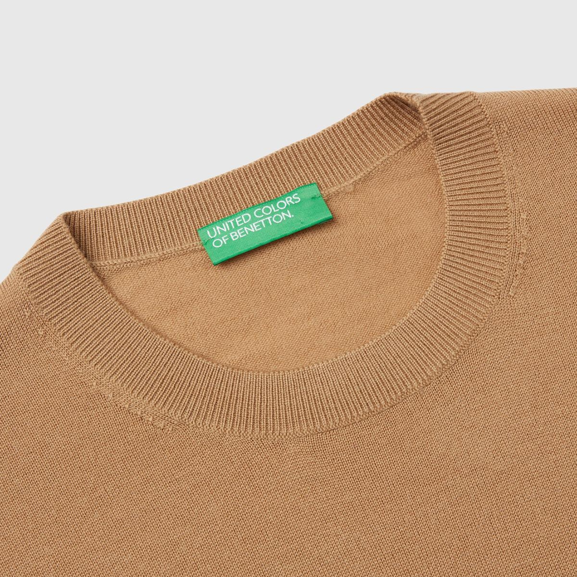 Erkek Taba %100 Extra Fine Merino Kazak