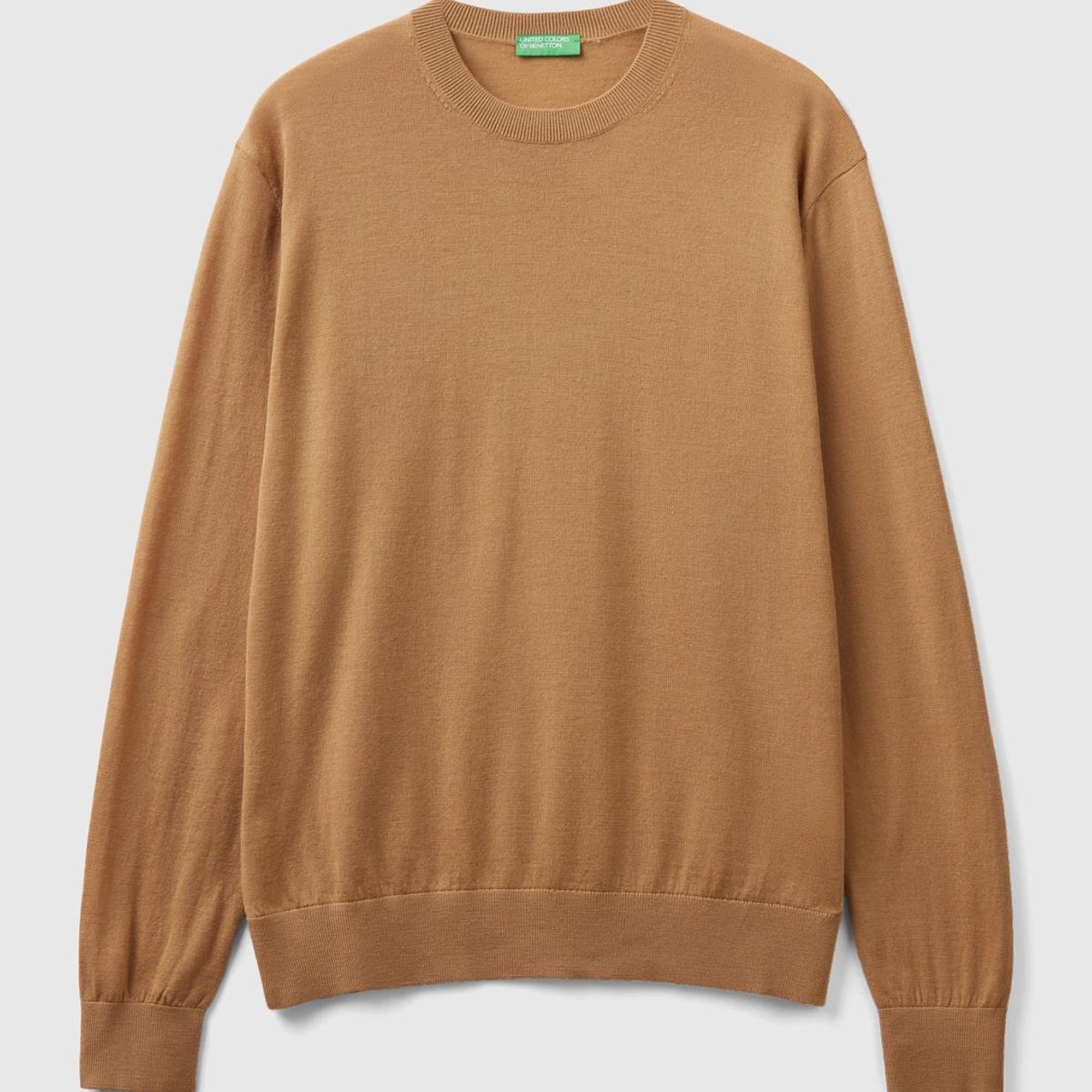 Erkek Taba %100 Extra Fine Merino Kazak