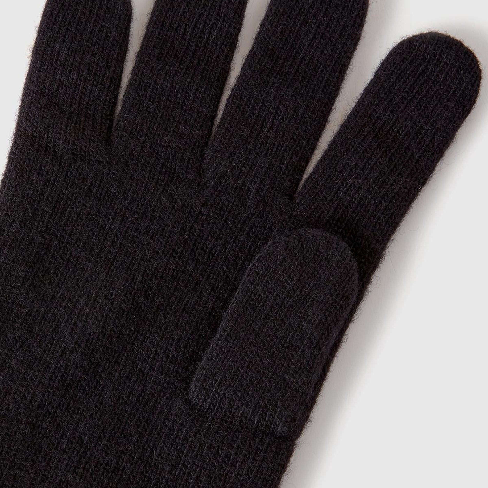 Erkek Siyah Yün Eldiven