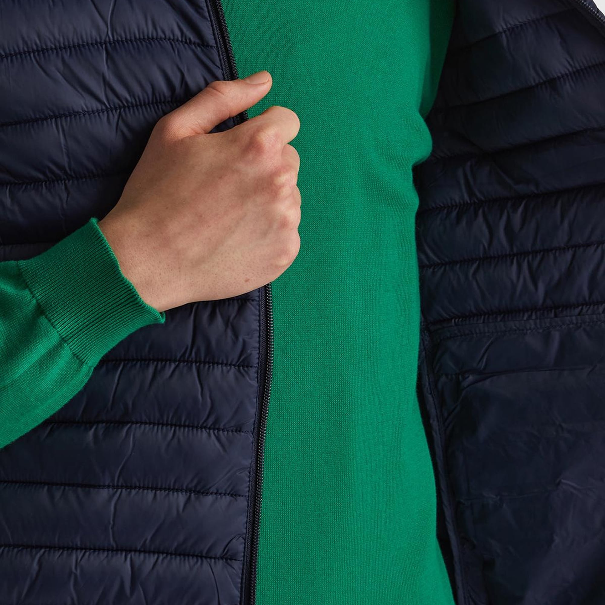 Erkek Lacivert Eco-Recyle Dolgulu Pufa Yelek