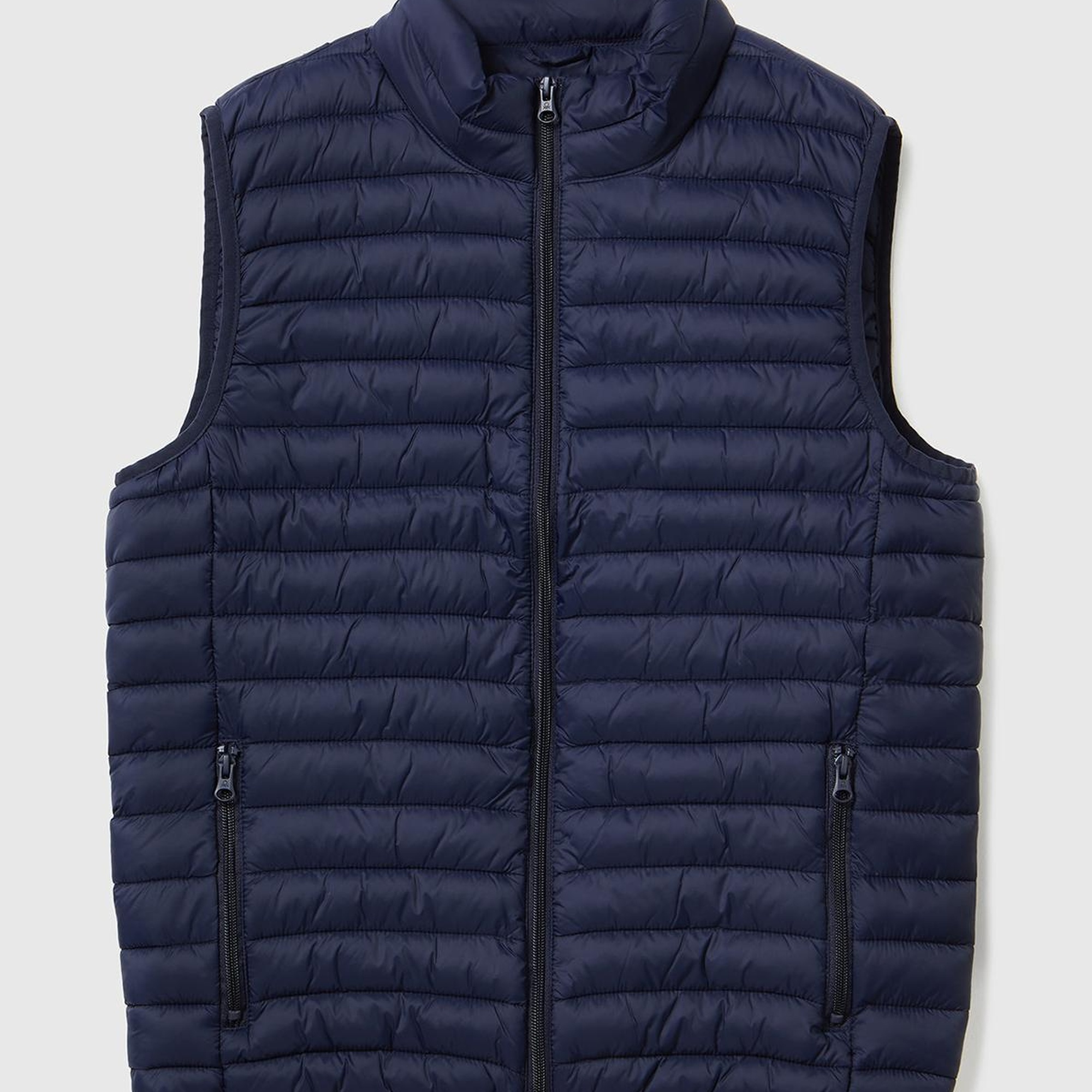 Erkek Lacivert Eco-Recyle Dolgulu Pufa Yelek