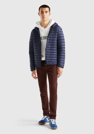 Erkek Lacivert Pufa Mont
