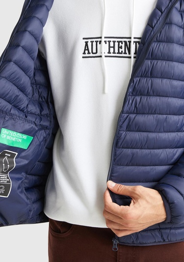  Erkek Lacivert Pufa Mont