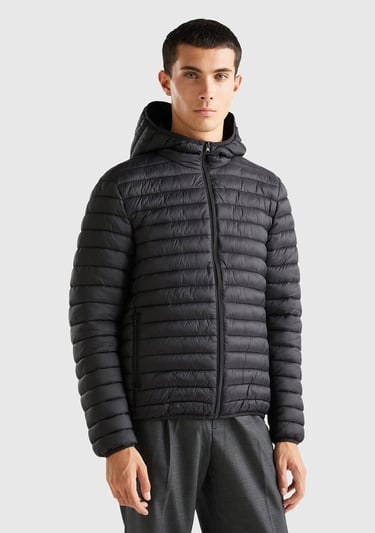  Erkek Siyah Pufa Mont