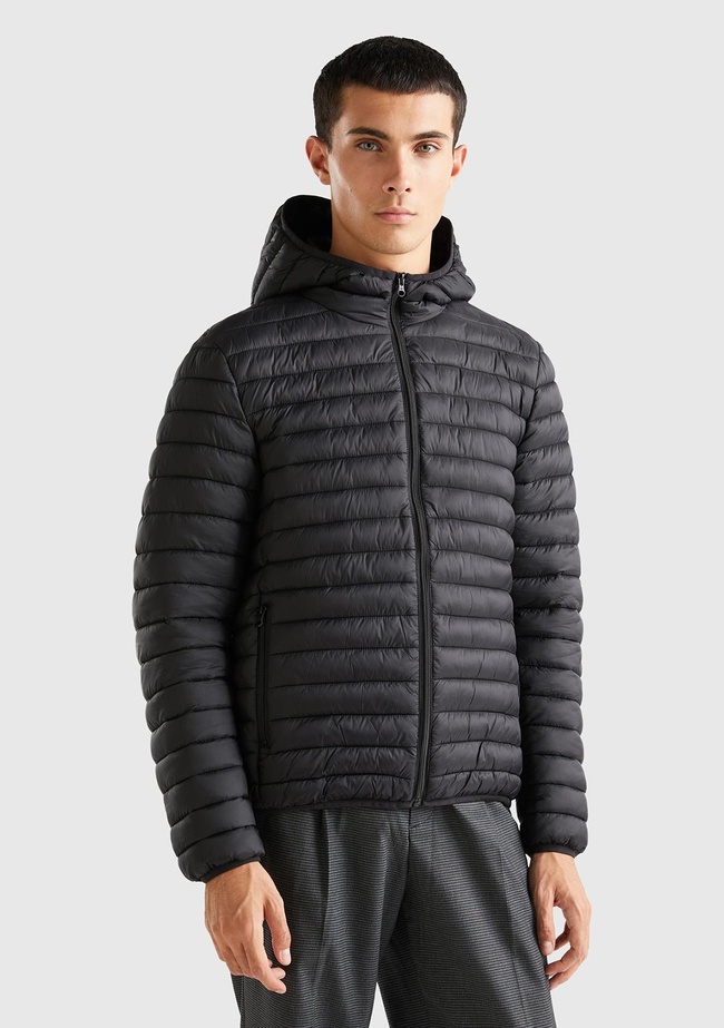  Erkek Siyah Pufa Mont