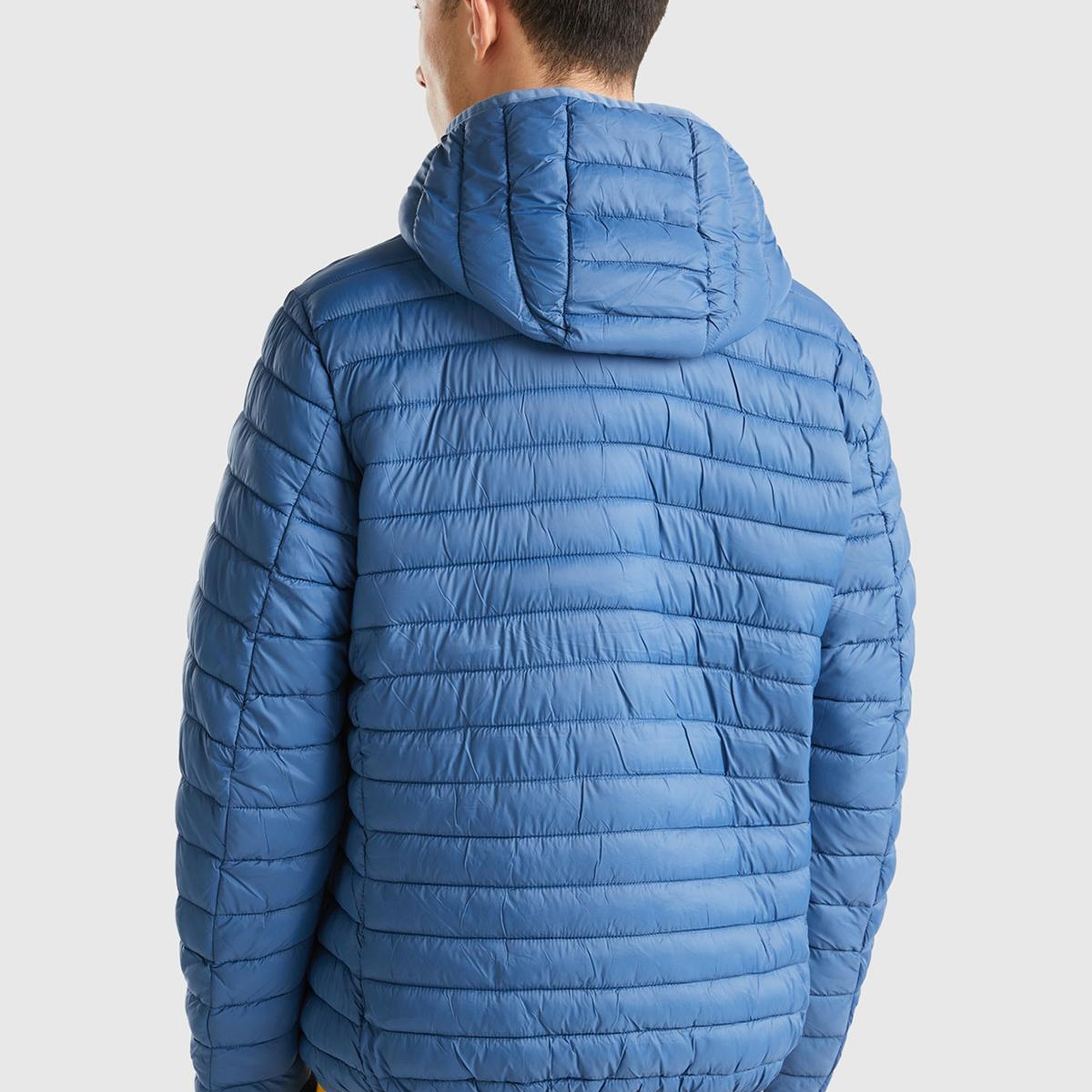 Erkek Mavi Pufa Mont