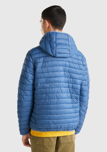  Erkek Mavi Pufa Mont