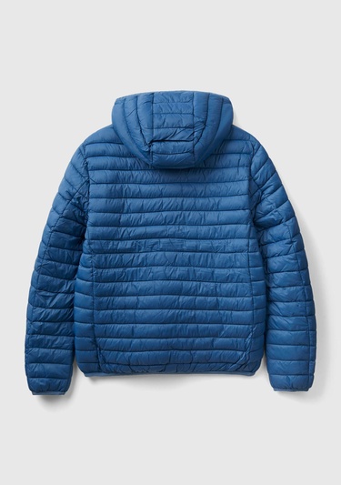  Erkek Mavi Pufa Mont