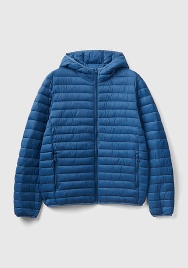  Erkek Mavi Pufa Mont