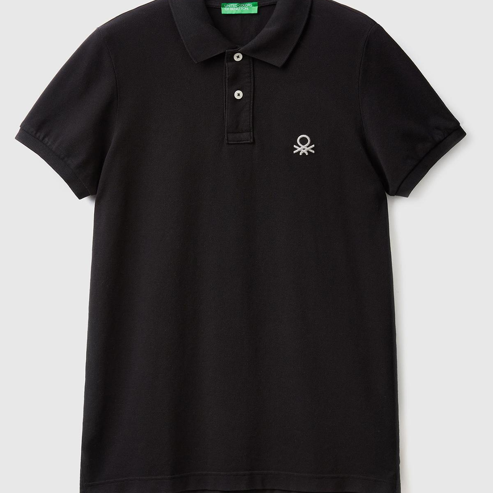 Erkek Siyah Slim Fit Kısa Kollu Polo T-Shirt