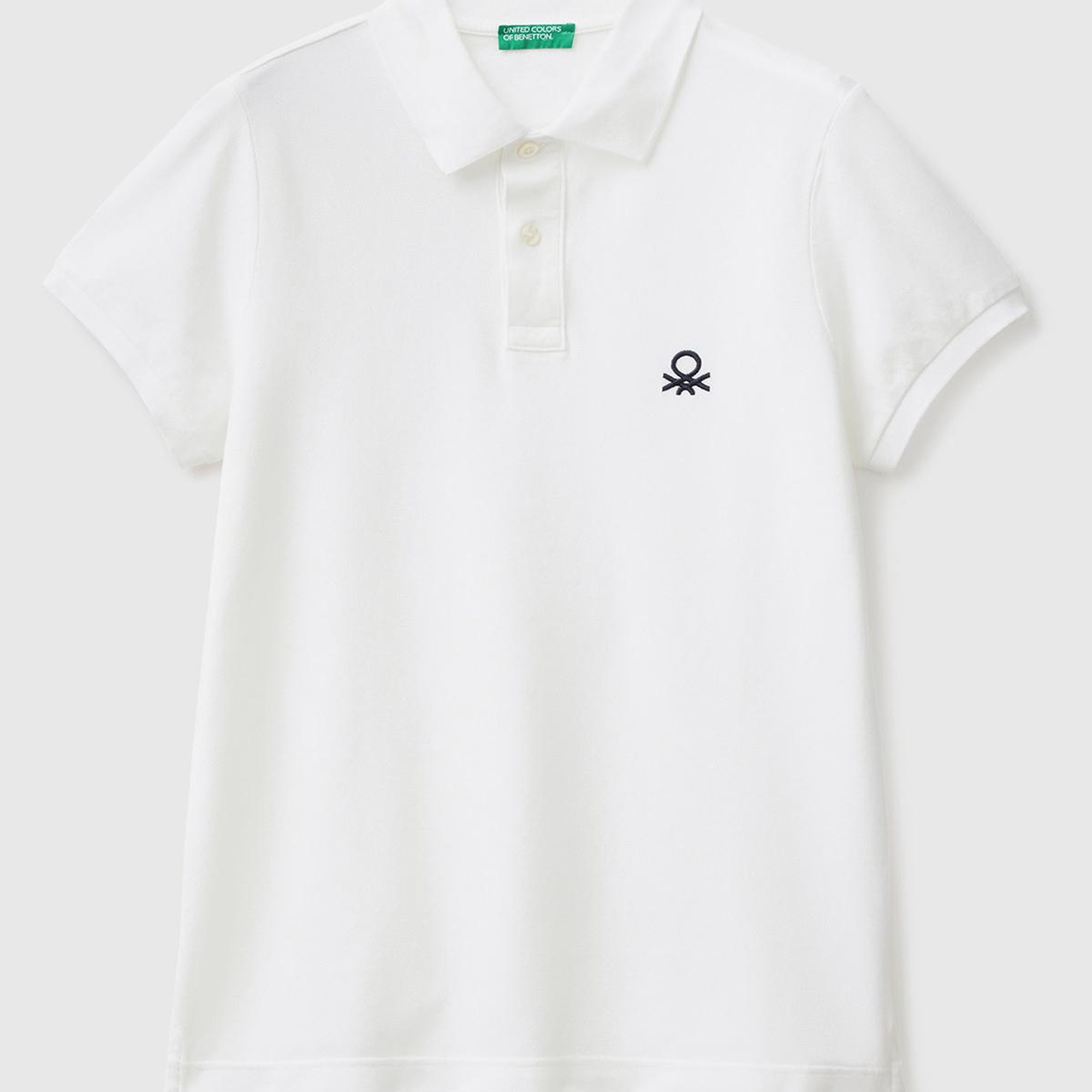 Erkek Beyaz Slim Fit Kısa Kollu Polo T-Shirt