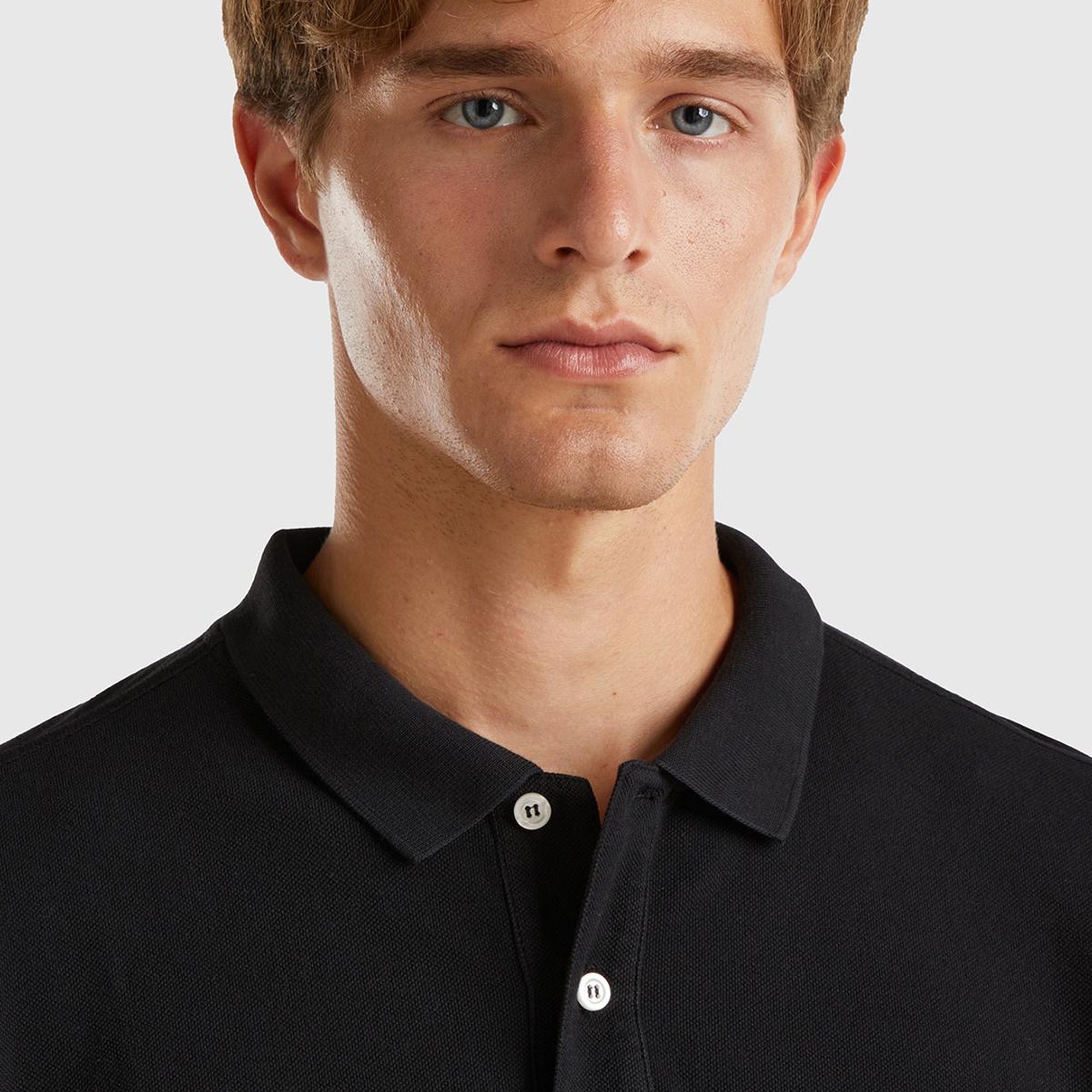 Erkek Siyah Uzun Kol Polo T-Shirt