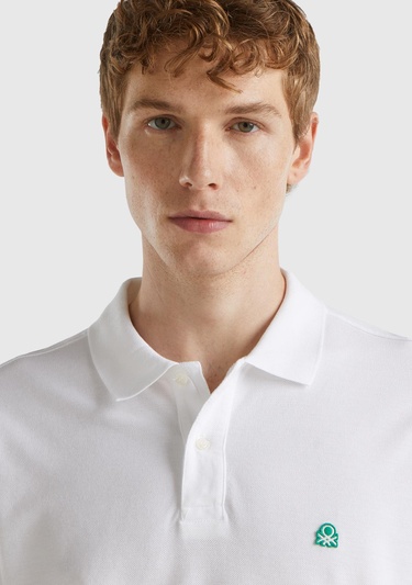  Erkek Beyaz Uzun Kol Polo T-Shirt