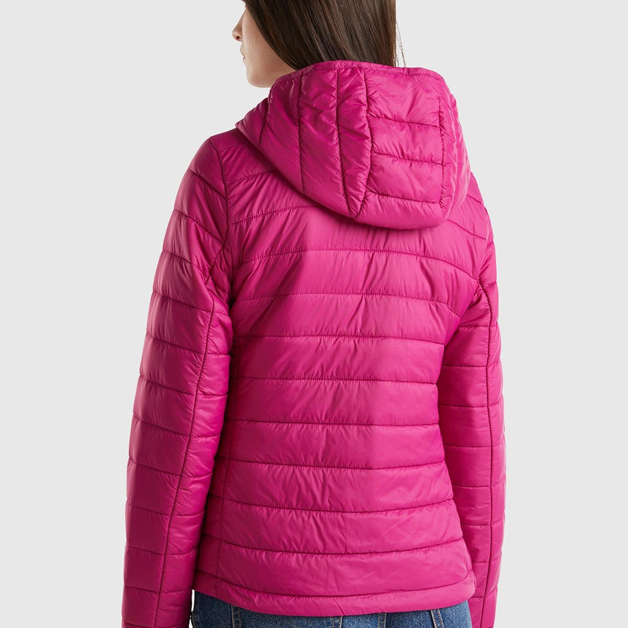 Kadın Fuşya Recycled Polyester Dolgulu  Pufa Mont