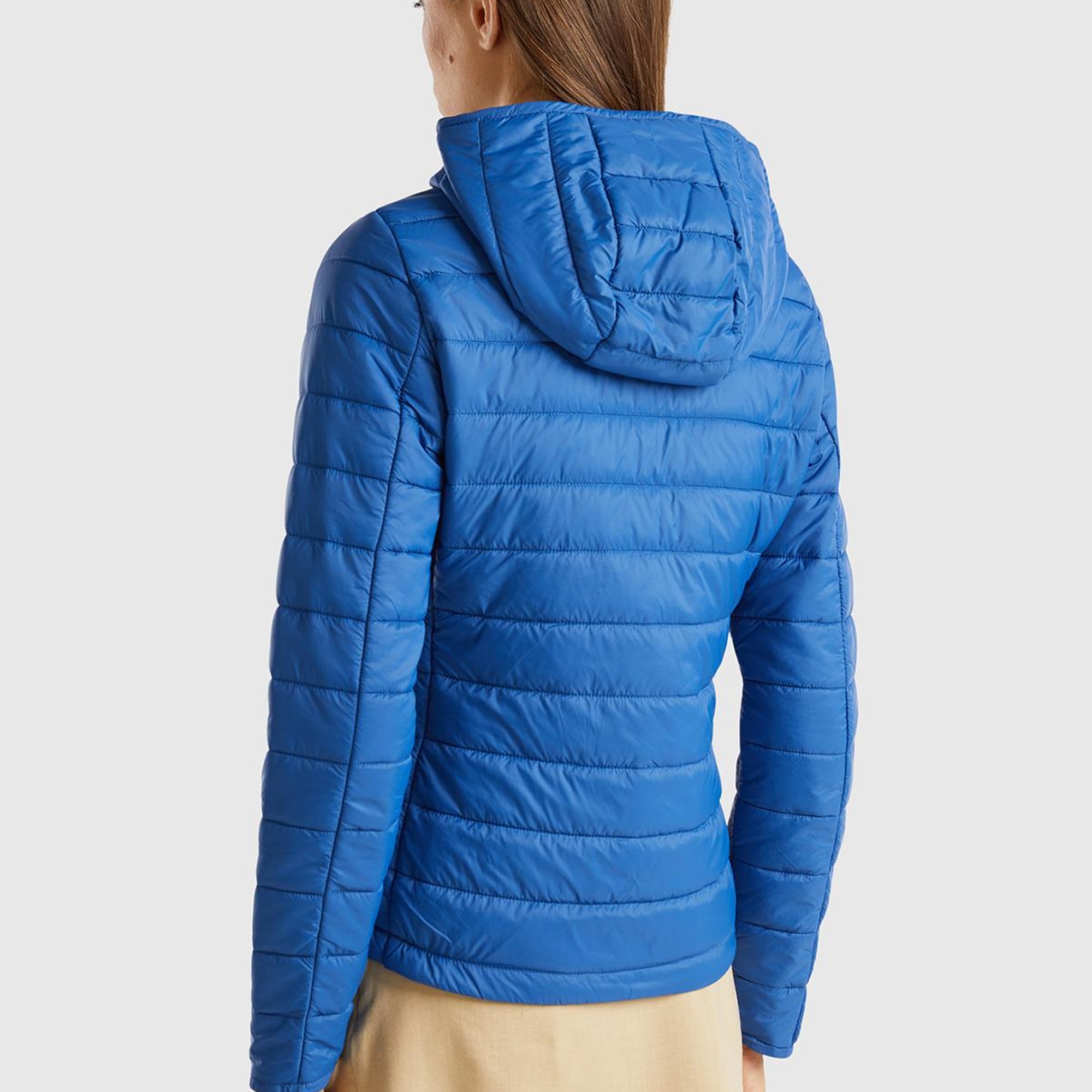 Kadın Gece Mavisi Recycled Polyester Dolgulu  Pufa Mont