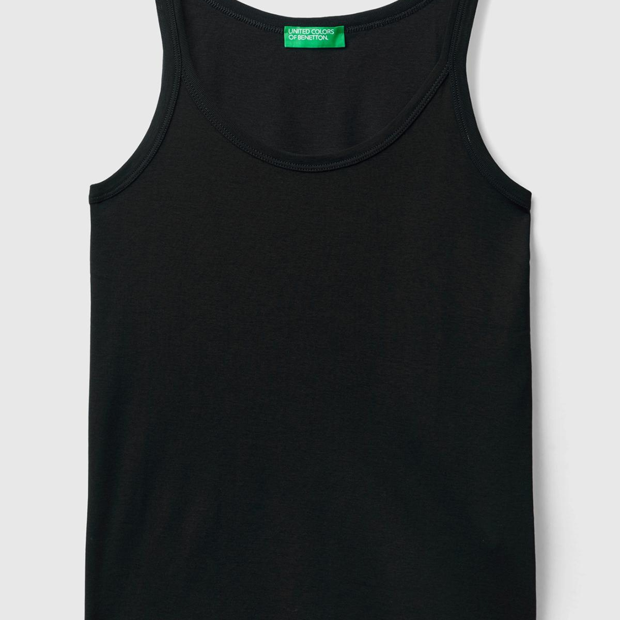 Kadın Siyah %100 Koton Basic Atlet