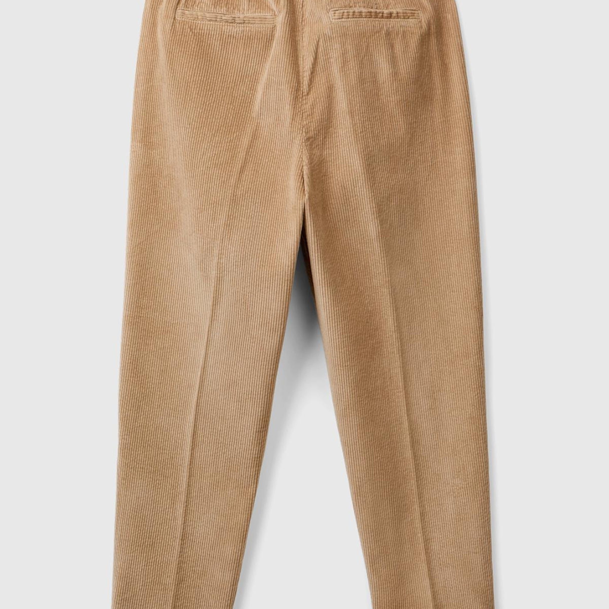 Kadın Taba Beli Lastikli Kadife Pantolon